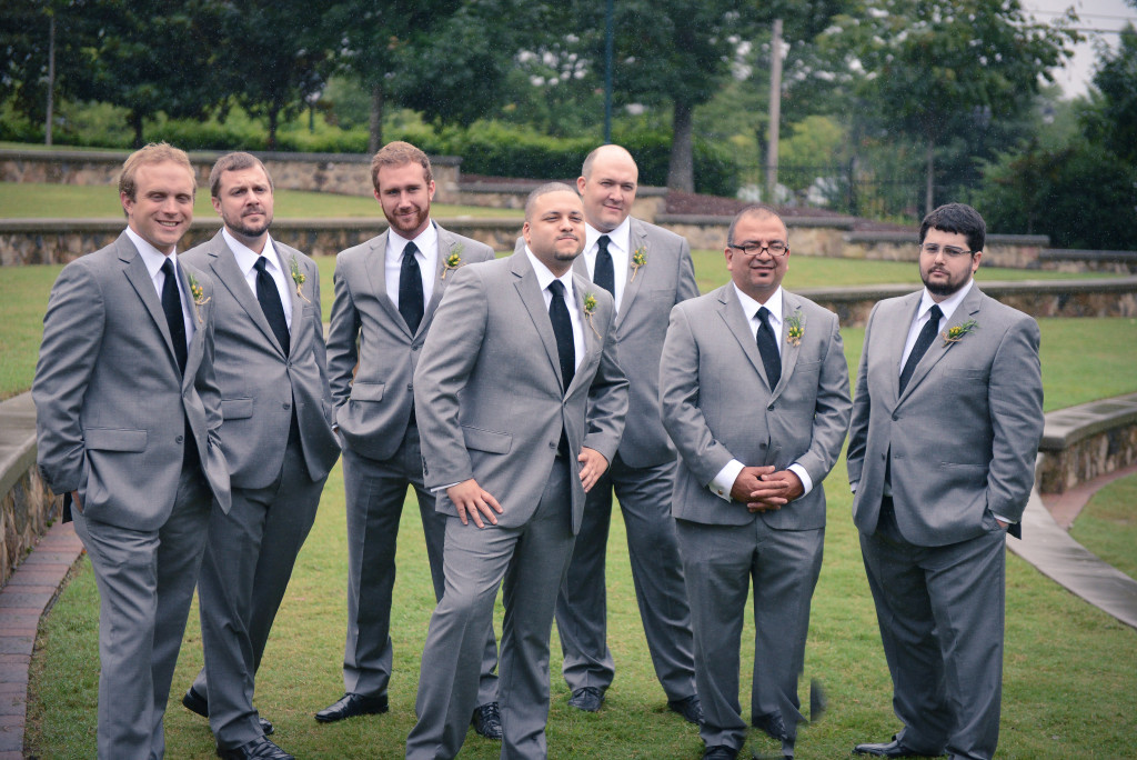 My groomsmen; Rusty second from left, Jon far right